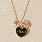 Custom Zora Double-heart Necklaces